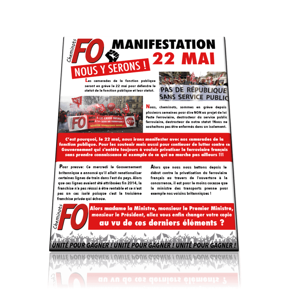 Mobilisation du 22 Mai, NOUS Y SERONS !